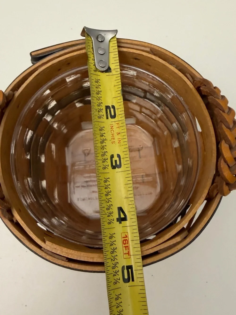 Longaberger Thyme Booking Basket Fabric Liner and Protector Collectors Club 1998
